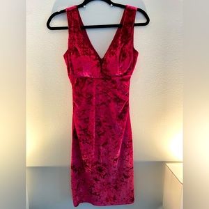 Emerald Sundae Red Velvet form fitting mini length dress